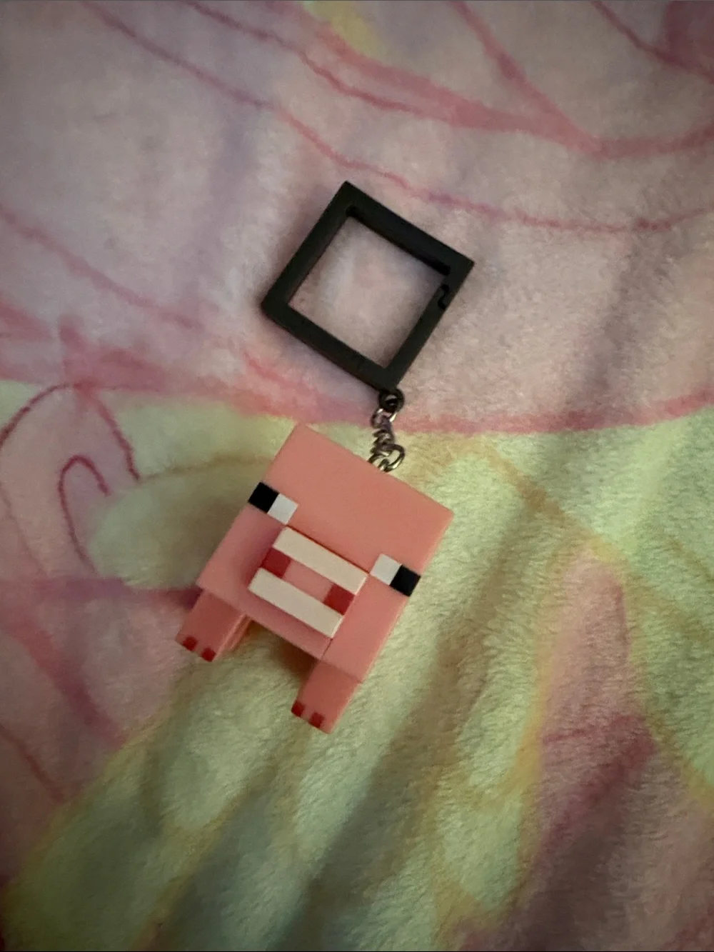 Minecraft Pig Keychain - Picture 1 of 1